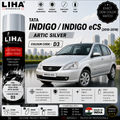 Tata Indigo / Indigo eCS Arctic Silver Touch Up Spray Paint – OEM Color Match | LIHA Aerosols 500ml