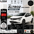 Tata Altroz Avenue White Touch Up Spray Paint – OEM Color Match | LIHA Aerosols 500ml