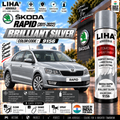 Skoda Rapid Brilliant Silver Touch Up Spray Paint – OEM Color Match | LIHA Aerosols 500ml