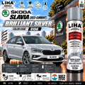 Skoda Slavia Brilliant Silver Touch Up Spray Paint – OEM Color Match | LIHA Aerosols 500ml