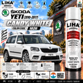Skoda Yeti Candy White Touch Up Spray Paint – OEM Color Match | LIHA Aerosols 500ml