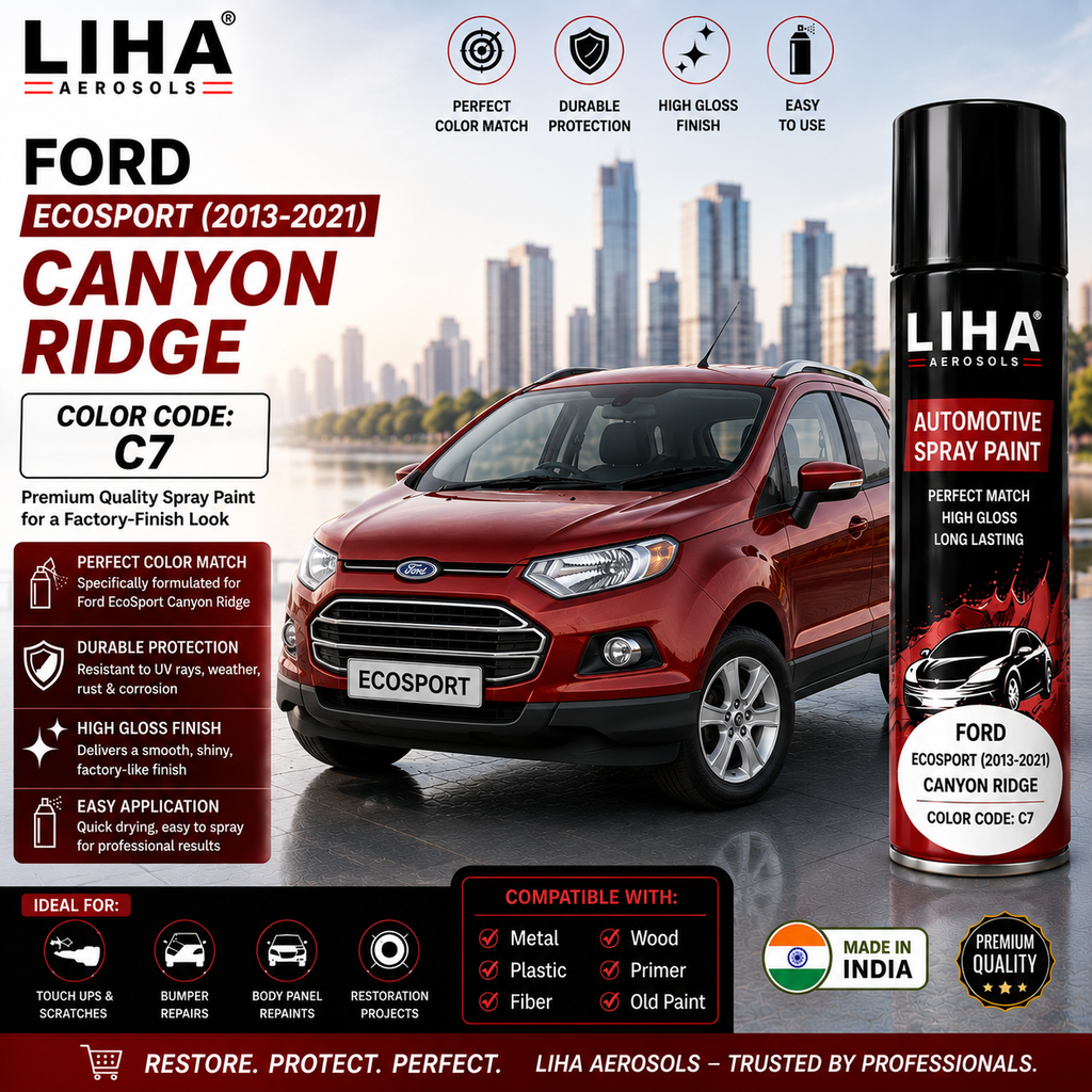 Ford EcoSport Canyon Ridge Touch Up Spray Paint – OEM Color Match C7 | LIHA Aerosols 500ml