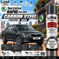 Skoda Rapid Carbon Steel Touch Up Spray Paint – OEM Color Match | LIHA Aerosols 500ml
