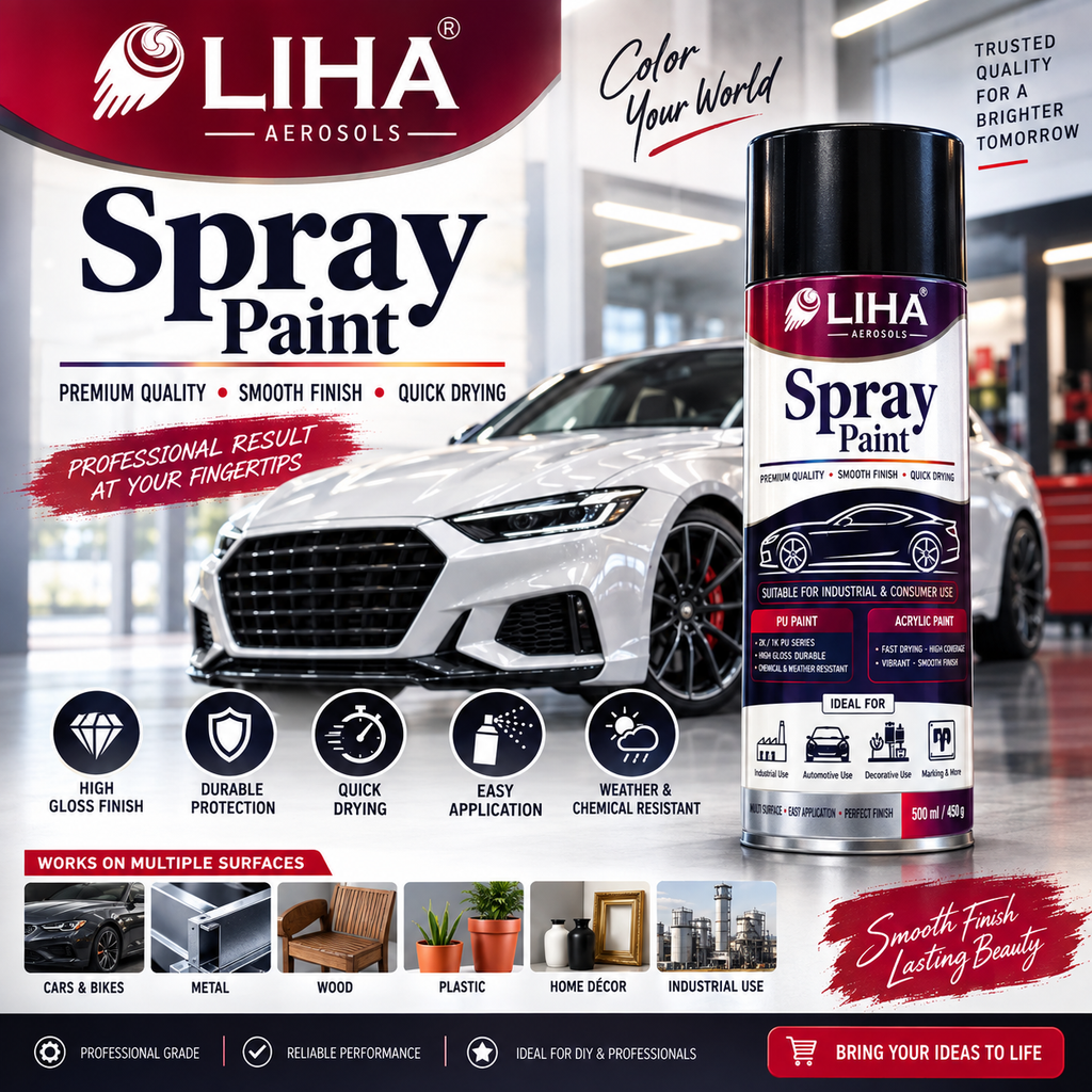 Ford Figo Moondust Silver Touch Up Spray Paint – OEM Color Match | LIHA Aerosols 500ml