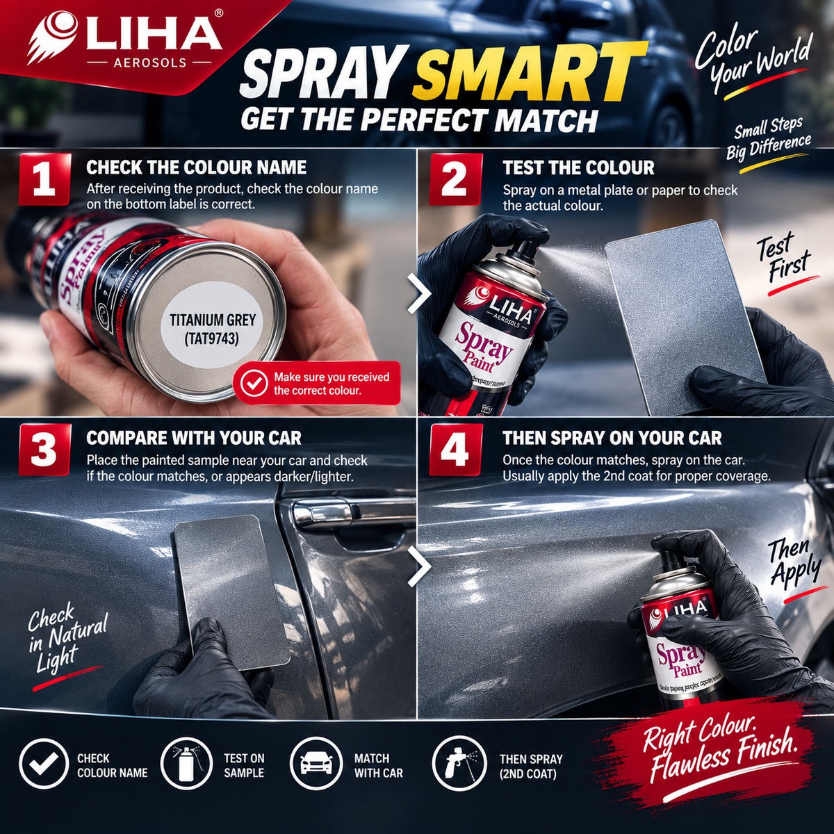 Mahindra Thar Everest White Touch Up Spray Paint – OEM Color Match | LIHA Aerosols 500ml