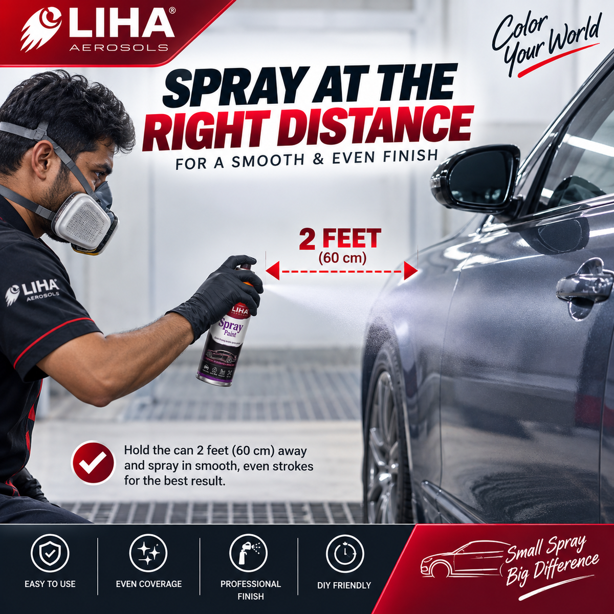 Ford Aspire Smoke Grey Touch Up Spray Paint – OEM Color Match BMU | LIHA Aerosols 500ml