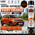 Mahindra KUV100 / KUV100 NXT Fiery Orange Touch Up Spray Paint – OEM Color Match | LIHA Aerosols 500ml