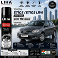 Toyota Etios / Etios Liva Grey Metallic Touch Up Spray Paint – OEM Color Match | LIHA Aerosols 500ml
