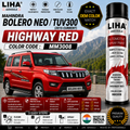 Mahindra Bolero Neo / TUV300 Highway Red Touch Up Spray Paint – OEM Color Match | LIHA Aerosols 500ml