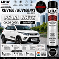 Mahindra KUV100 / KUV100 NXT Pearl White Touch Up Spray Paint – OEM Color Match | LIHA Aerosols 500ml