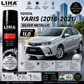 Toyota Yaris Silver Metallic Touch Up Spray Paint – OEM Color Match | LIHA Aerosols 500ml