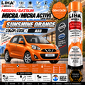 Nissan Micra / Micra Active Sunshine Orange Touch Up Spray Paint – OEM Color Match | LIHA Aerosols 500ml