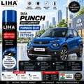 Tata Punch Tornado Blue Touch Up Spray Paint – OEM Color Match | LIHA Aerosols 500ml