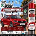 Skoda Slavia Tornado Red Touch Up Spray Paint – OEM Color Match | LIHA Aerosols 500ml