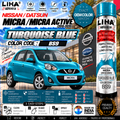 Nissan Micra / Micra Active Turquoise Blue Touch Up Spray Paint – OEM Color Match | LIHA Aerosols 500ml
