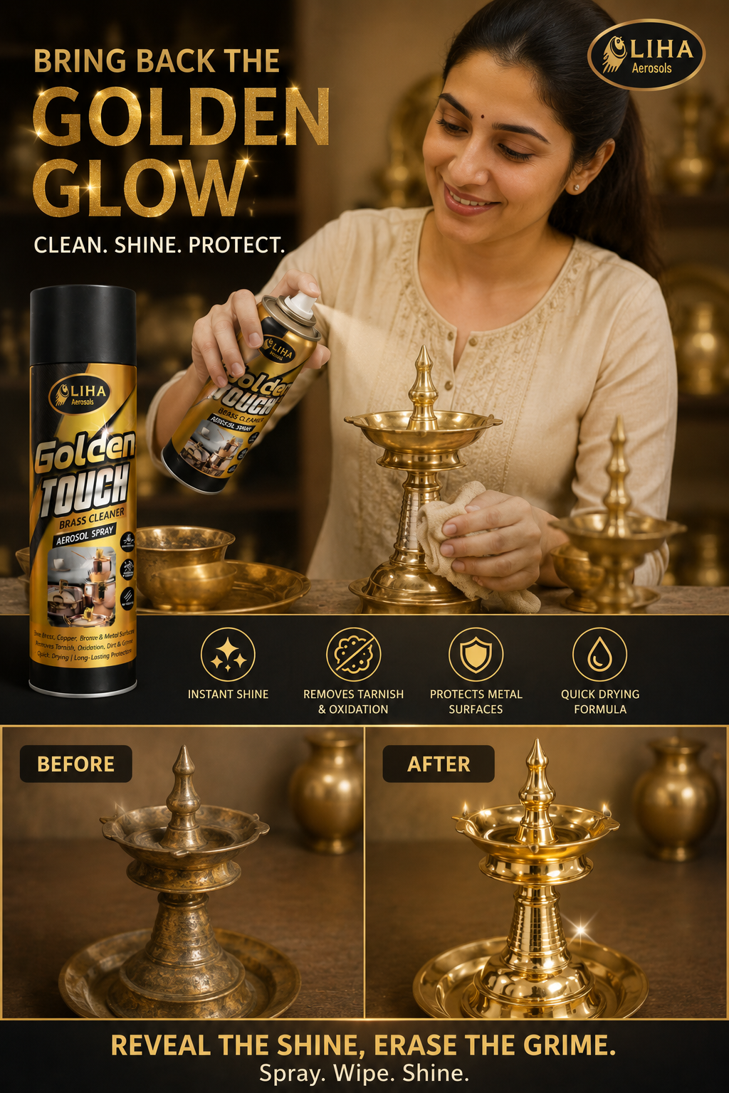 LIHA Golden Touch Brass Cleaner