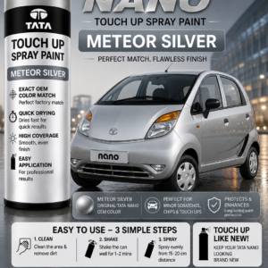 Tata Nano Meteor Silver Touch Up Spray Paint – OEM Color Match | LIHA Aerosols 500ml
